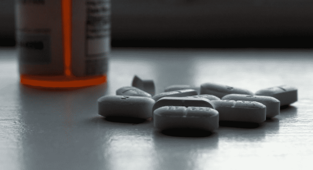 Pills on a table