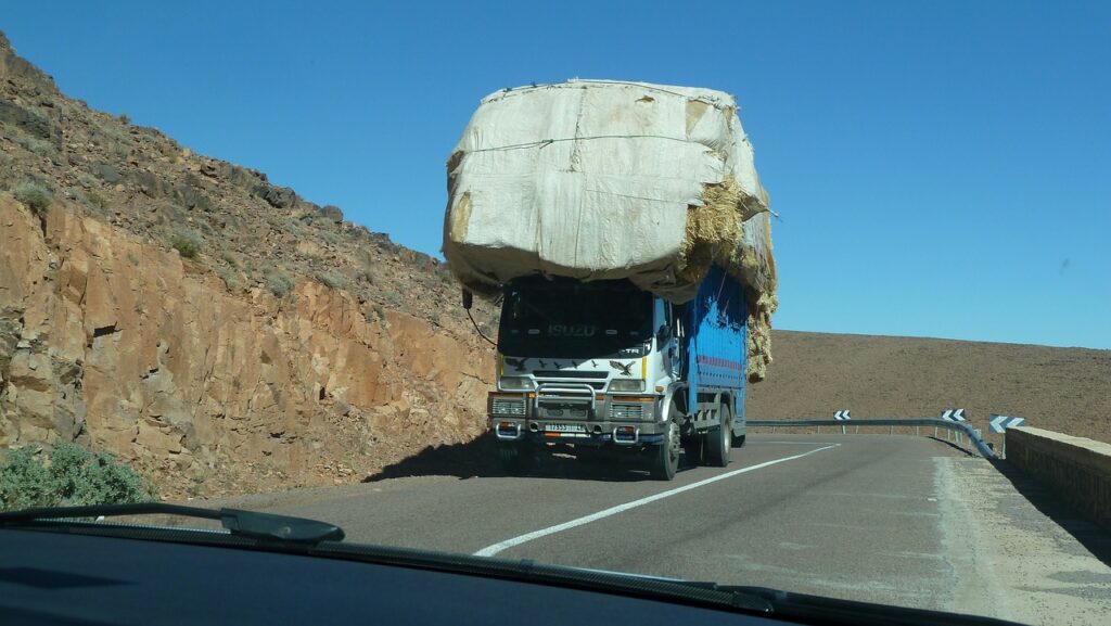 Truck Loaded Unsafely